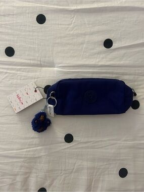 Kipling Mini Indigo Nylon Pouch